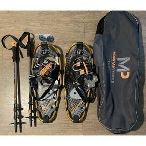 Yukon Charlie's Mountain Profile 821 Snowshoes Telescoping Poles & Carry Bag